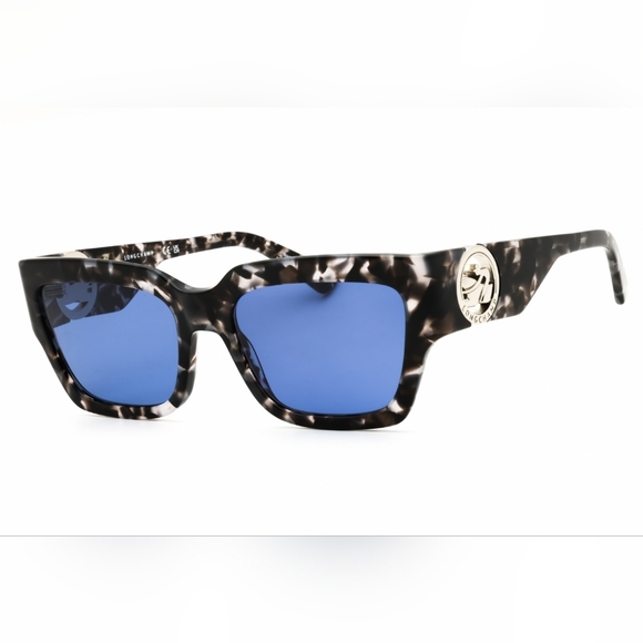 Longchamp Accessories - NWT, Longchamp LO735S Grey Havana/Blue, Size55X18X140